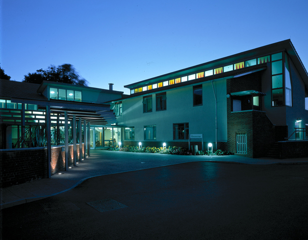 Interior glass installation at Newhaven Downs House Hospital for the Elderly.