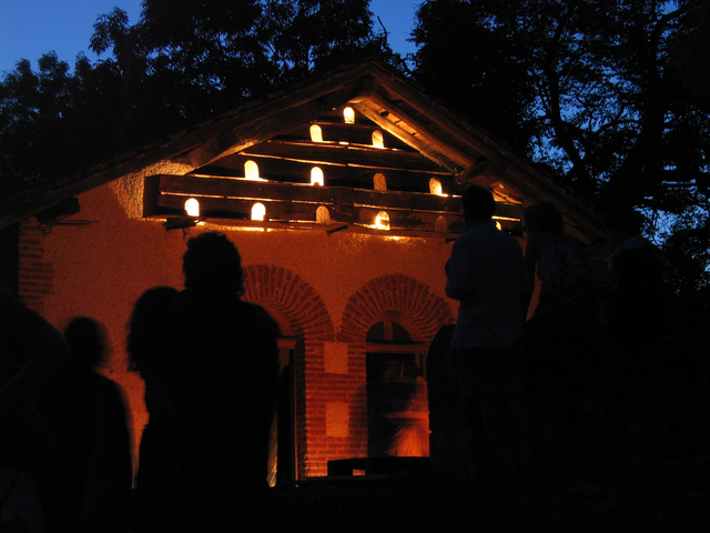 Dovecote Lighting Installation. Domaine de Boisbuchet, France 2009