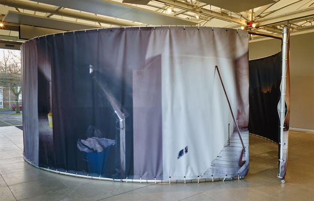 Shingle Street installation at UCA Farnham, photo: Steve White