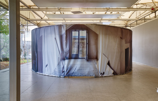 Shingle Street installation at UCA Farnham, photo: Steve White