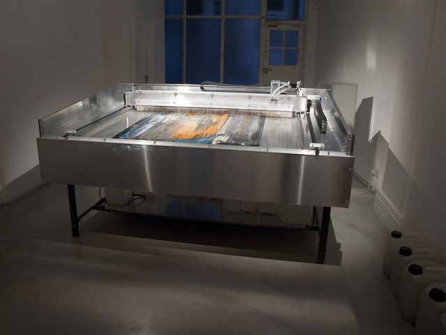 Untitling Machine - Installation documentation at Work Hard, Play Hard, Berloni Gallery