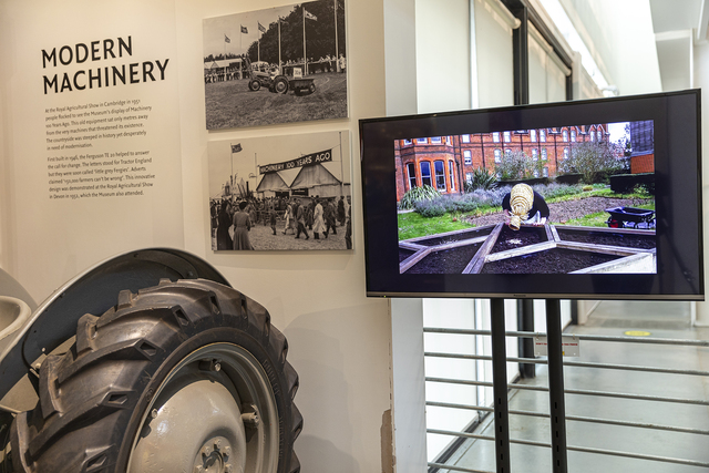 Installation shot of Becoming with Wheat (and Other More-Than-Human Others) Ongoing Performances of the World 2021